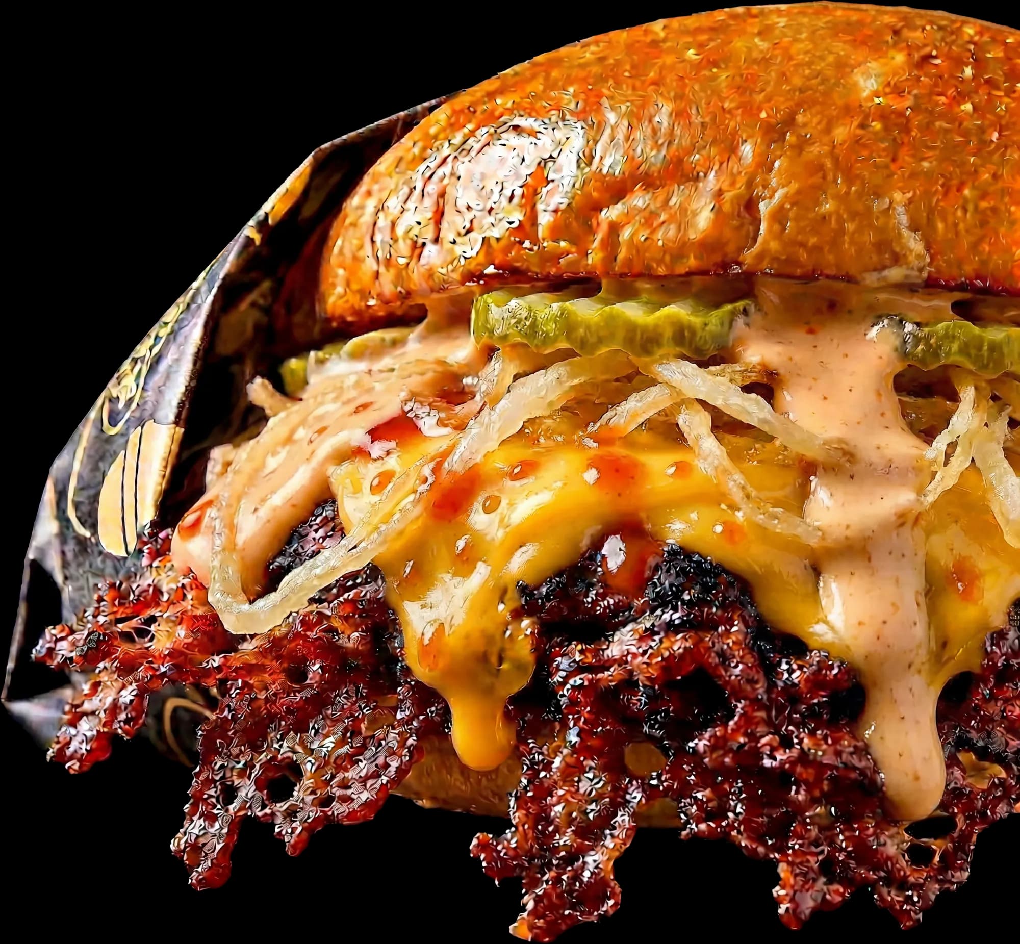 Oklahoma BURGER mit Double Smashed Beef, Double American Cheese